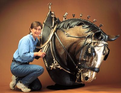 Bronze equine sculpture by Martha Pettigrew