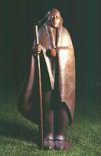 life-size figurative bronze sculpture