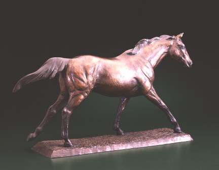 Bronze equine sculpture by Martha Pettigrew